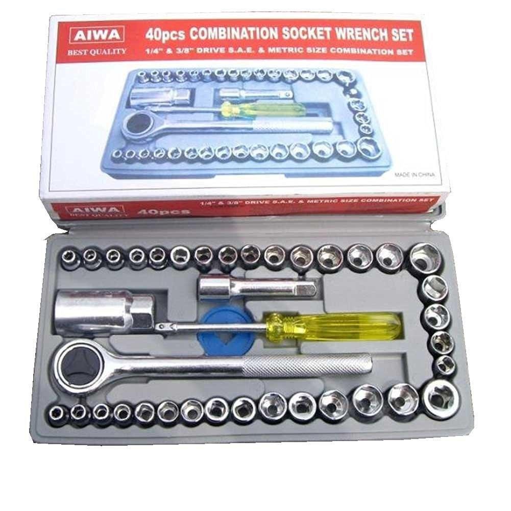40 Pcs Combination Socket Wrench Set image 2