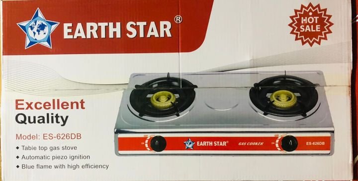 Earth Star Indian Stainless Steel Gas Cooker - L.P.G