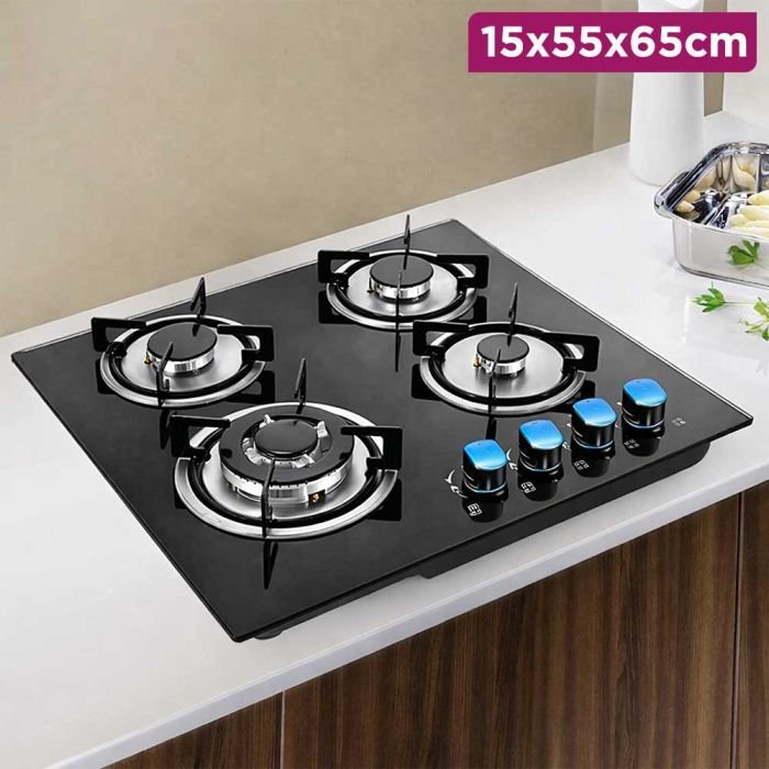 HappyHome Glass Top 4 Burner Gas Cooker image 6