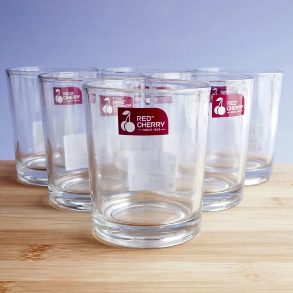 1 Pc Red Cherry Whiskey Glass Set - 225ml - 70085