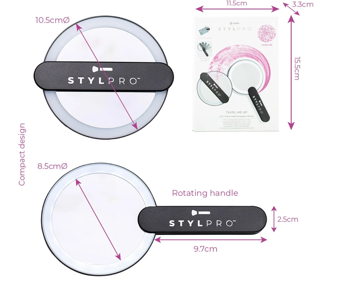Flip Handle LED Mirror