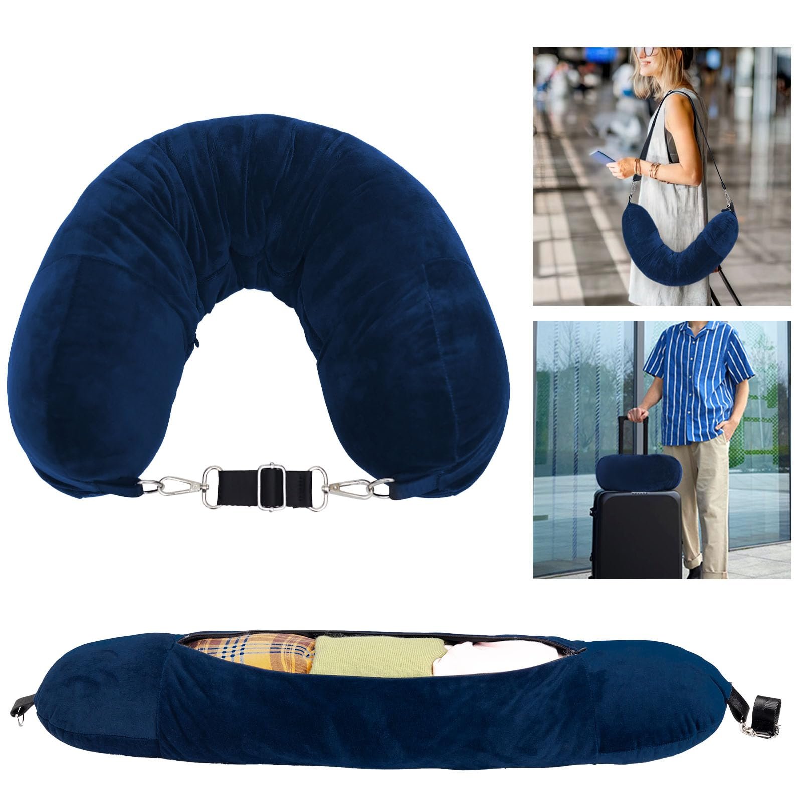 Travel Neck Pillow - Fillable image 3