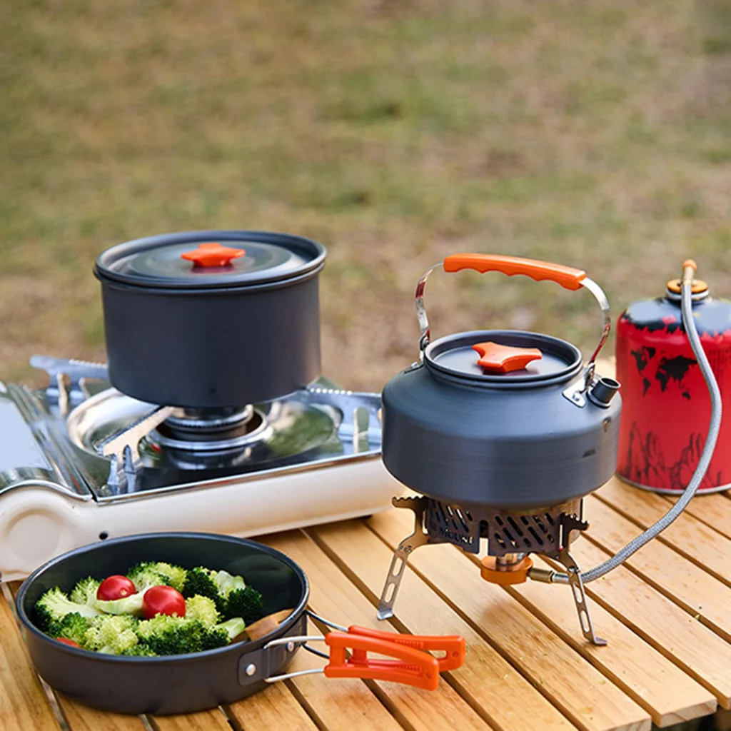3 Pcs Aluminum Camping Cookware Set image 3