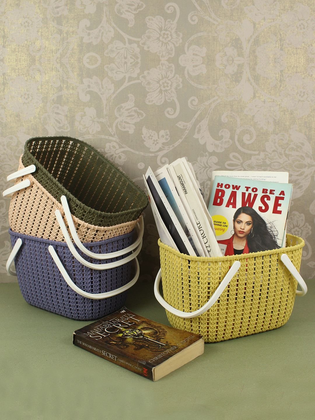 Ribbon Style Plastic Basket image 2